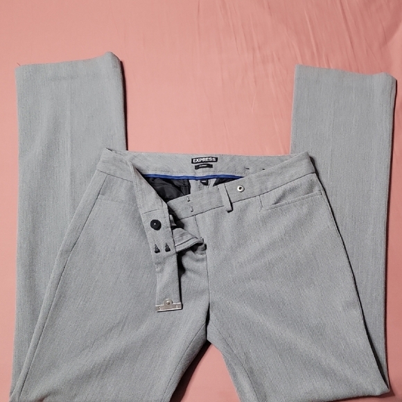 Gray Dress Pants with Smooth Finish - Picture 1 of 4